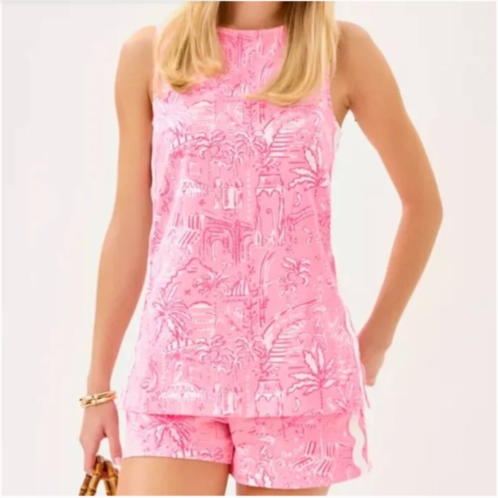 NWT Lilly Pulitzer Palmita Tunic (Size XL) and Shorts (Size 16) SET